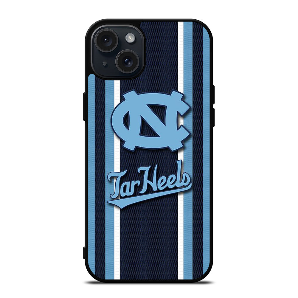 NORTH CAROLINA TAR HEELS STRIPE LOGO iPhone 15 Plus Case Cover