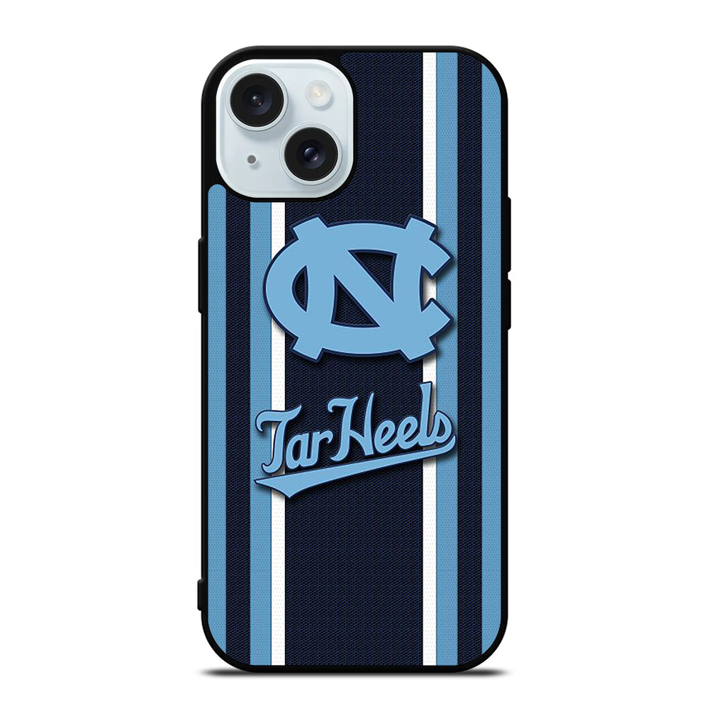 NORTH CAROLINA TAR HEELS STRIPE LOGO iPhone 15 Case Cover