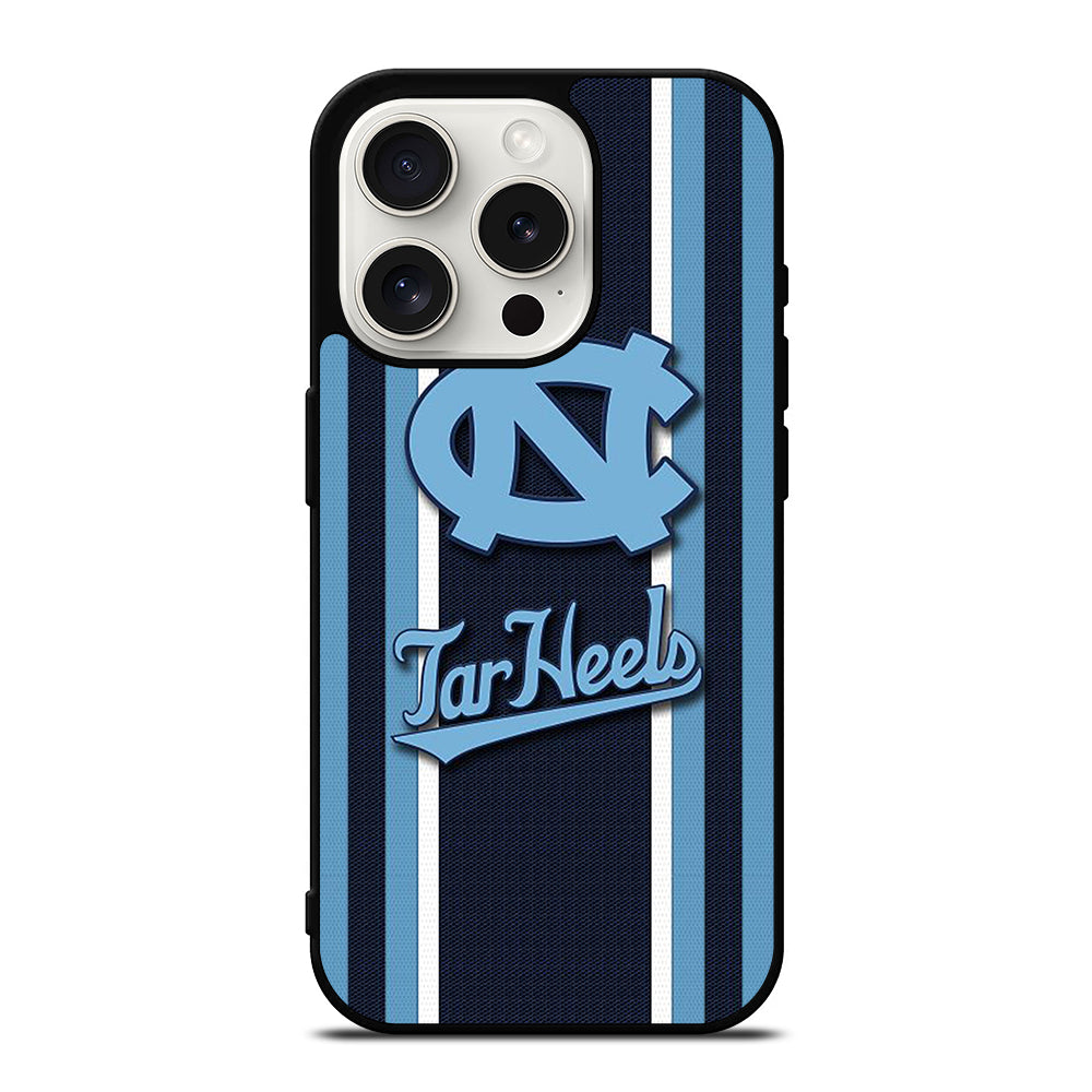 NORTH CAROLINA TAR HEELS STRIPE LOGO iPhone 15 Pro Case Cover