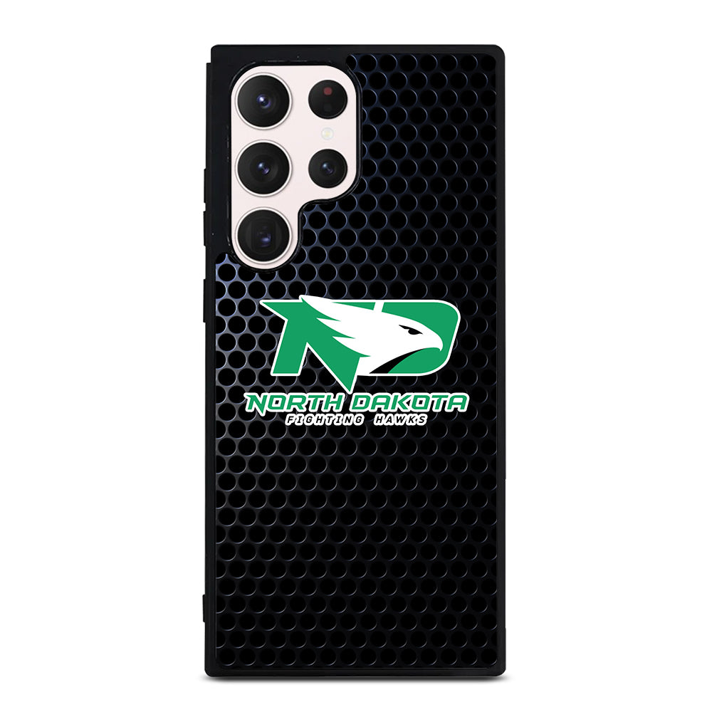 NORTH DAKOTA FIGHTING HAWKS METAL LOGO Samsung Galaxy S23 Ultra Case Cover