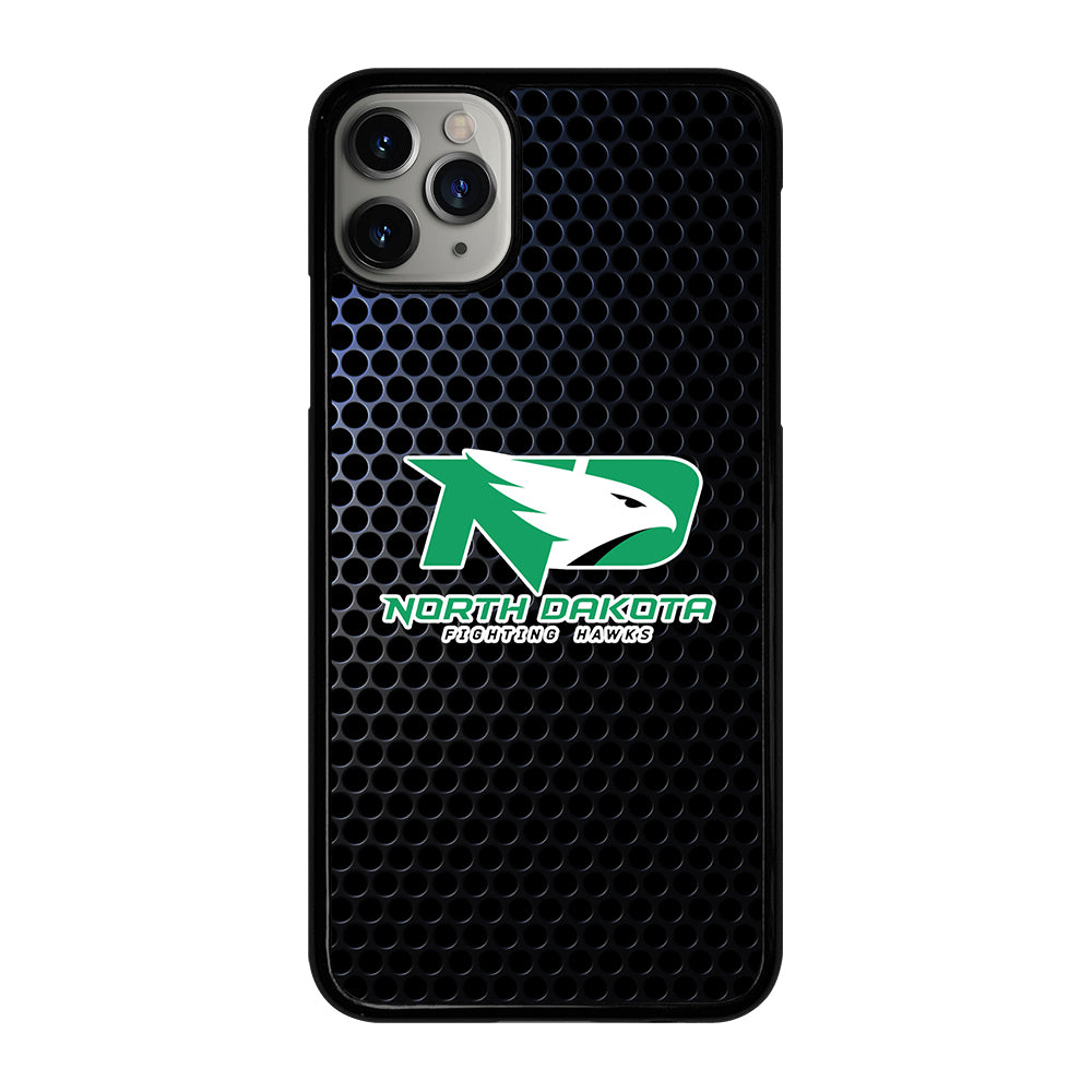 NORTH DAKOTA FIGHTING HAWKS METAL LOGO iPhone 11 Pro Max Case Cover