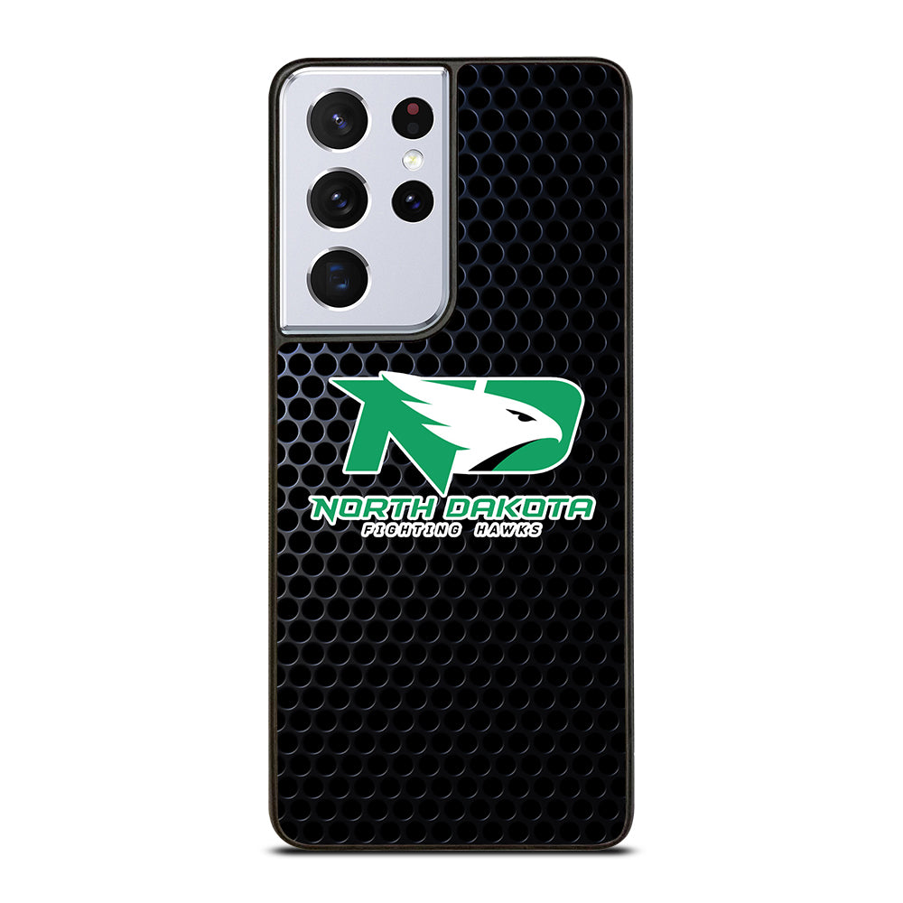 NORTH DAKOTA FIGHTING HAWKS METAL LOGO Samsung Galaxy S21 Ultra Case Cover