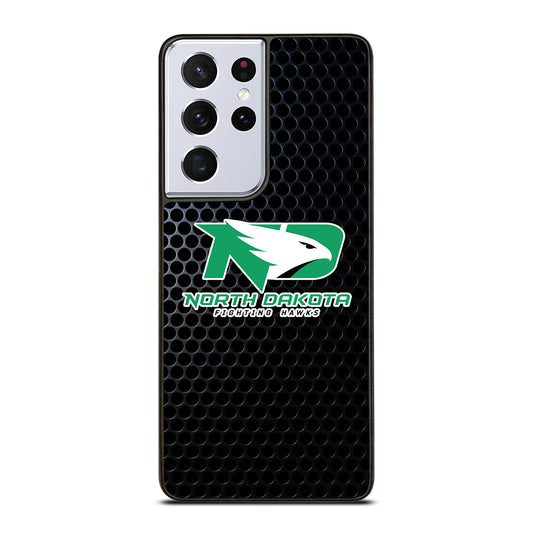 NORTH DAKOTA FIGHTING HAWKS METAL LOGO Samsung Galaxy S21 Ultra Case Cover