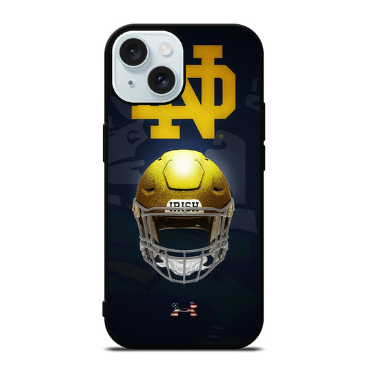 NOTRE DAME HELMET LOGO iPhone 15 Case Cover