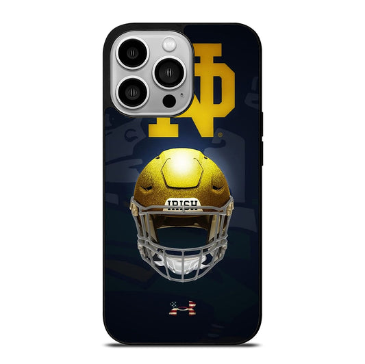 NOTRE DAME HELMET LOGO iPhone 14 Pro Case Cover