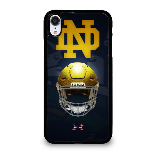 NOTRE DAME HELMET LOGO iPhone XR Case Cover
