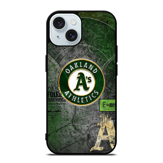 OAKLAND ATHLETICS MLB SYMBOL 2 iPhone 15 Case Cover