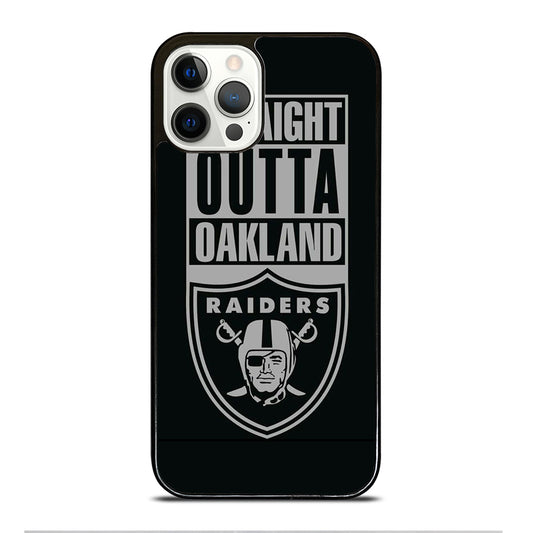 OAKLAND RAIDERS LOGO BLACK iPhone 12 Pro Case Cover