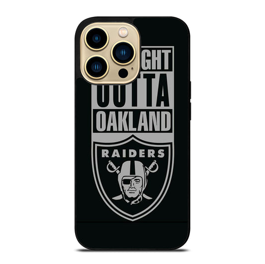 OAKLAND RAIDERS LOGO BLACK iPhone 14 Pro Max Case Cover