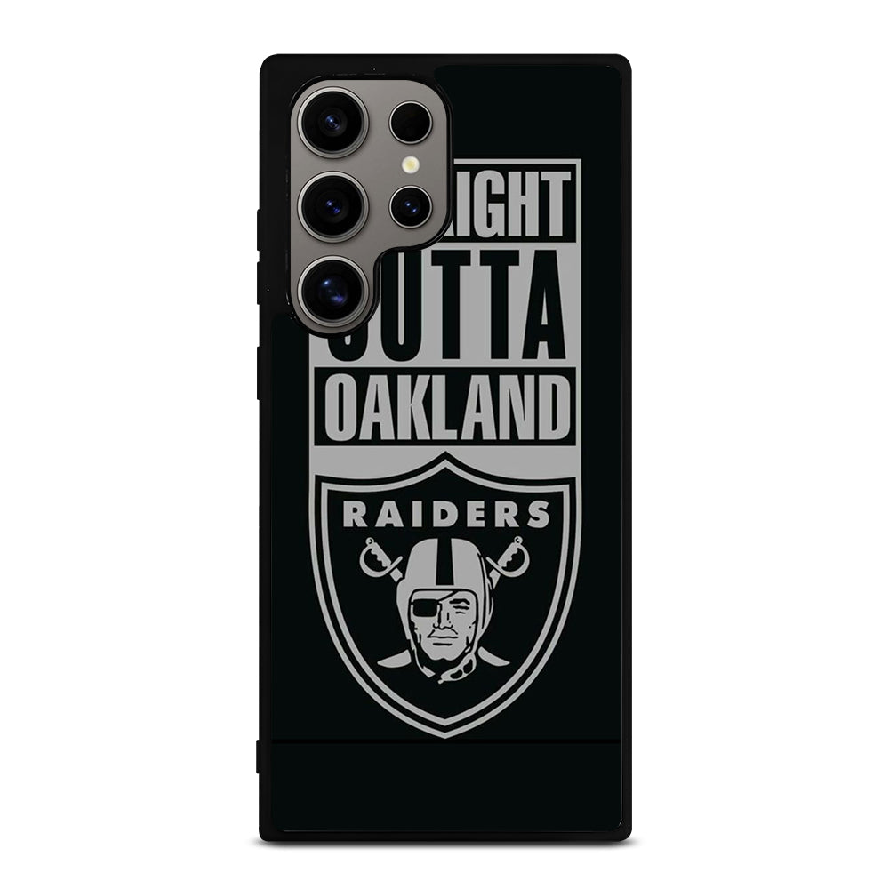 OAKLAND RAIDERS LOGO BLACK Samsung Galaxy S24 Ultra Case Cover