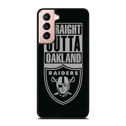 OAKLAND RAIDERS LOGO BLACK Samsung Galaxy S21 Case Cover