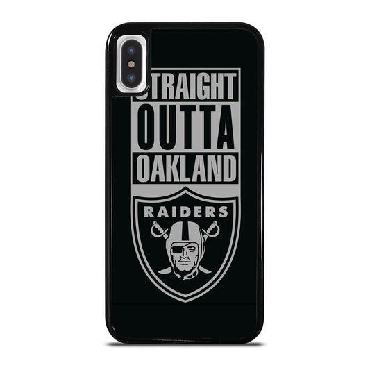 OAKLAND RAIDERS LOGO BLACK iPhone X / XS Case Cover