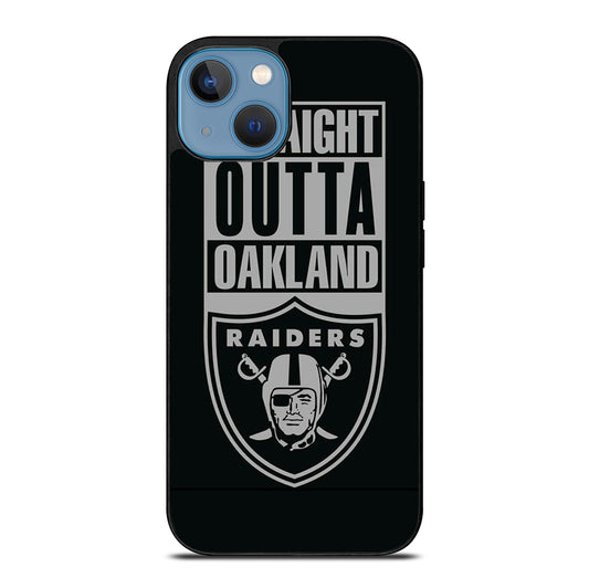 OAKLAND RAIDERS LOGO BLACK iPhone 13 Case Cover