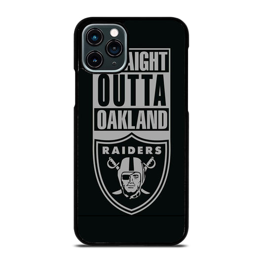 OAKLAND RAIDERS LOGO BLACK iPhone 11 Pro Case Cover