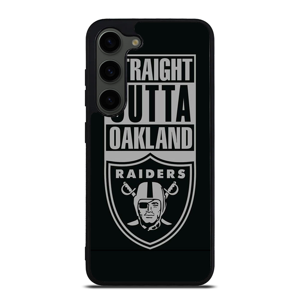 OAKLAND RAIDERS LOGO BLACK Samsung Galaxy S23 Plus Case Cover
