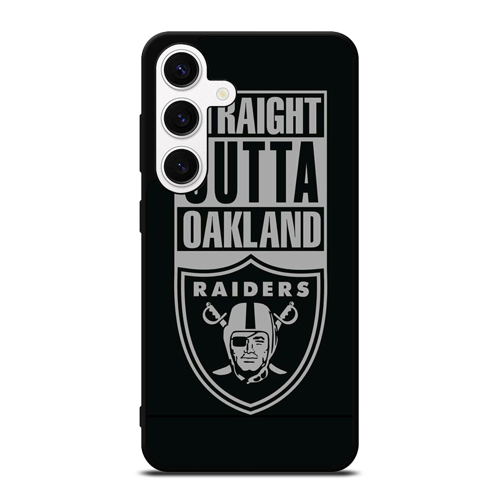 OAKLAND RAIDERS LOGO BLACK Samsung Galaxy S24 Case Cover