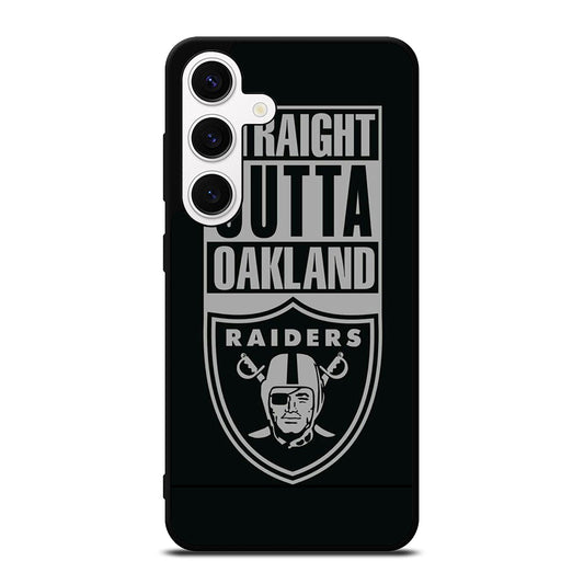 OAKLAND RAIDERS LOGO BLACK Samsung Galaxy S24 Case Cover