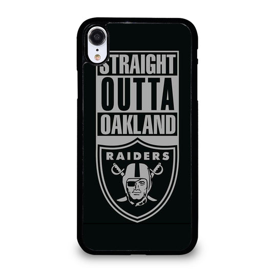 OAKLAND RAIDERS LOGO BLACK iPhone XR Case Cover
