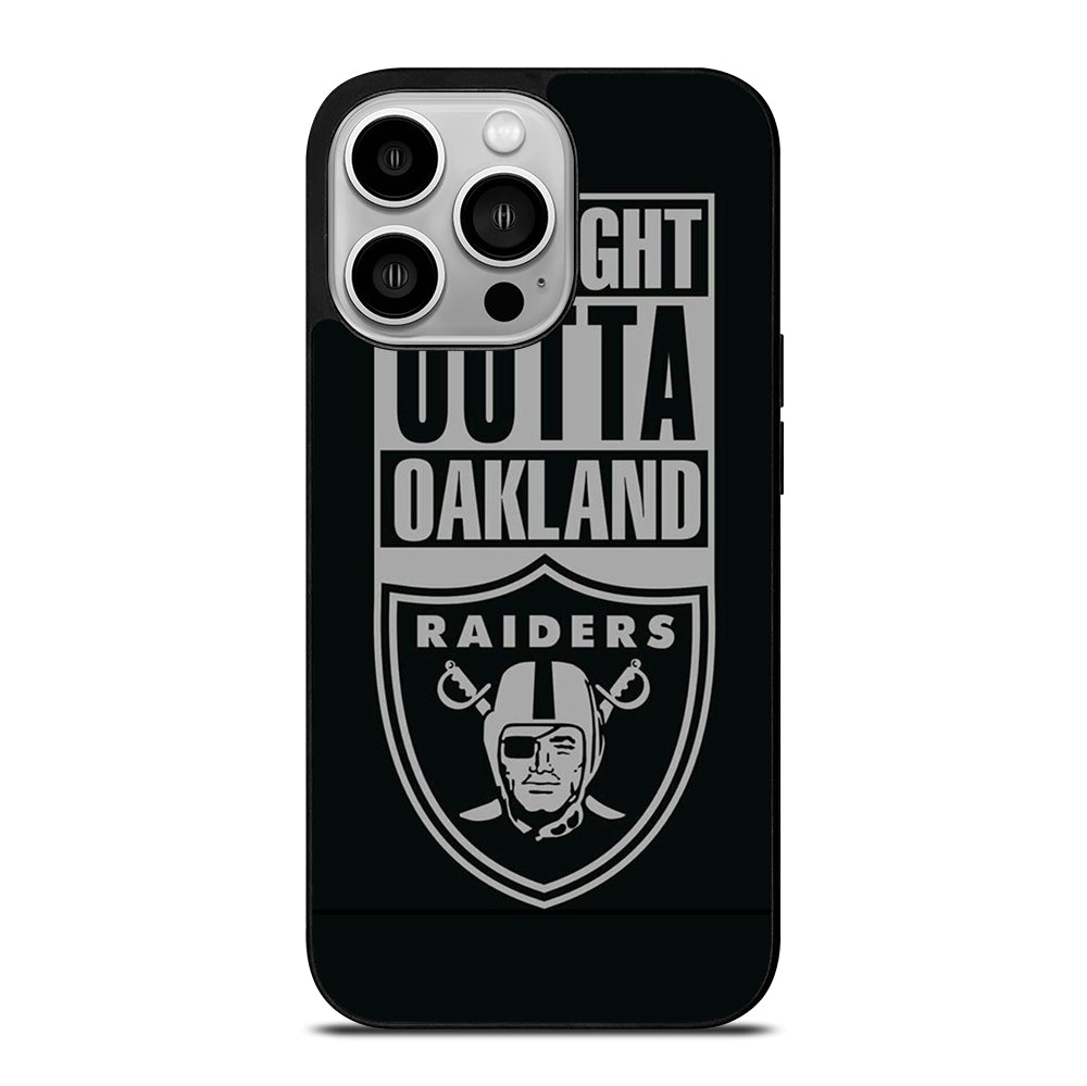 OAKLAND RAIDERS LOGO BLACK iPhone 14 Pro Case Cover