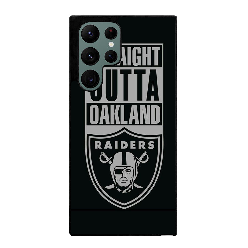OAKLAND RAIDERS LOGO BLACK Samsung Galaxy S22 Ultra Case Cover