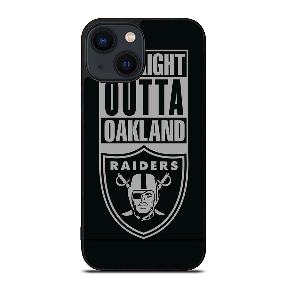 OAKLAND RAIDERS LOGO BLACK iPhone 14 Plus Case Cover