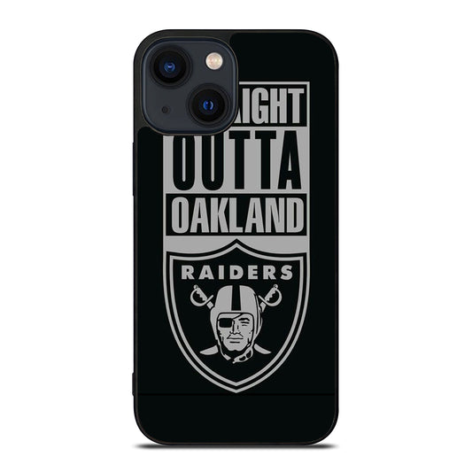 OAKLAND RAIDERS LOGO BLACK iPhone 14 Plus Case Cover
