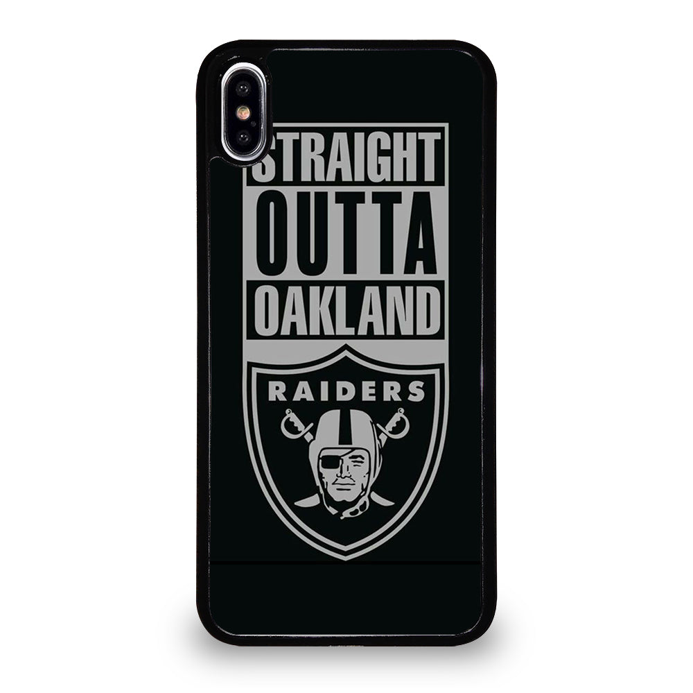 OAKLAND RAIDERS LOGO BLACK iPhone XS Max Case Cover