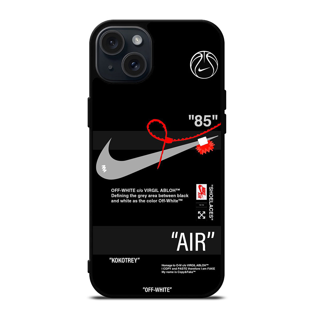 OFF WHITE NIKE iPhone 15 Plus Case Cover