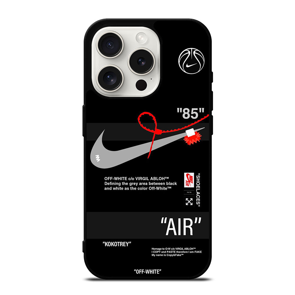 OFF WHITE NIKE iPhone 15 Pro Case Cover