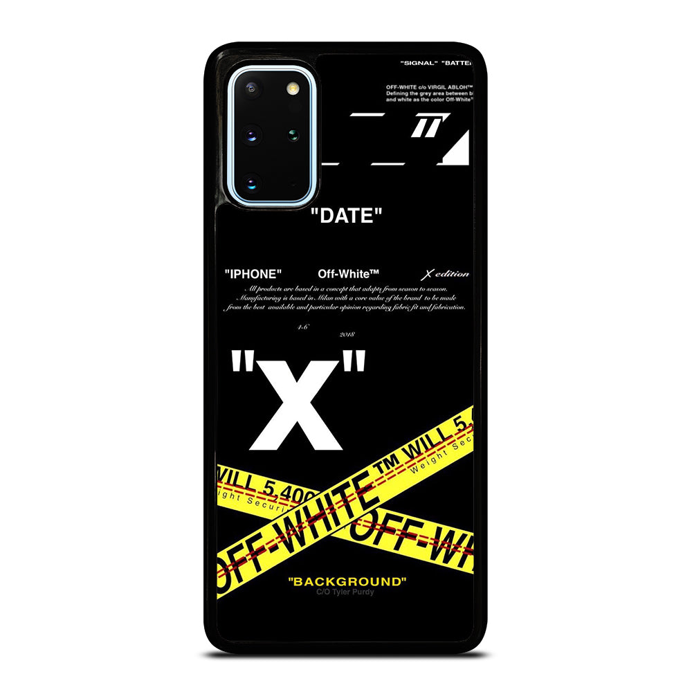 OFF WHITE YELLOW CROSS 2 Samsung Galaxy S20 Plus Case Cover