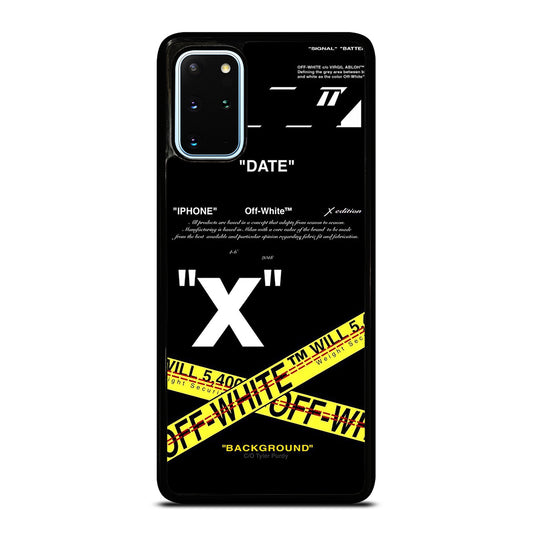 OFF WHITE YELLOW CROSS 2 Samsung Galaxy S20 Plus Case Cover