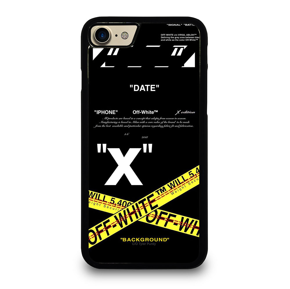 OFF WHITE YELLOW CROSS 2 iPhone 7 / 8 Case Cover