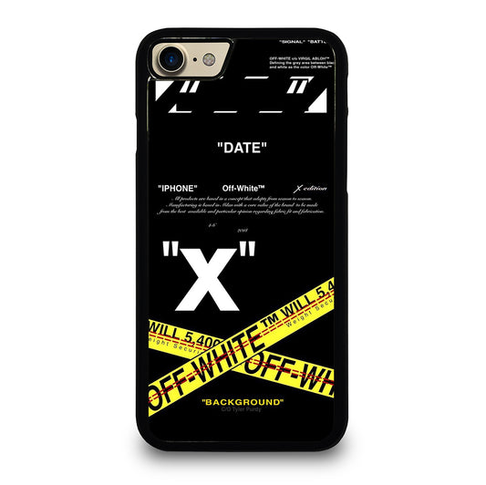 OFF WHITE YELLOW CROSS 2 iPhone 7 / 8 Case Cover