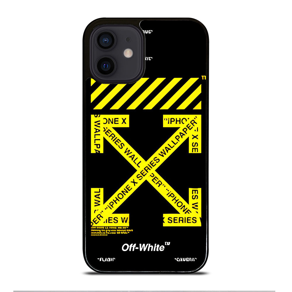 OFF WHITE YELLOW CROSS 3 iPhone 12 Mini Case Cover