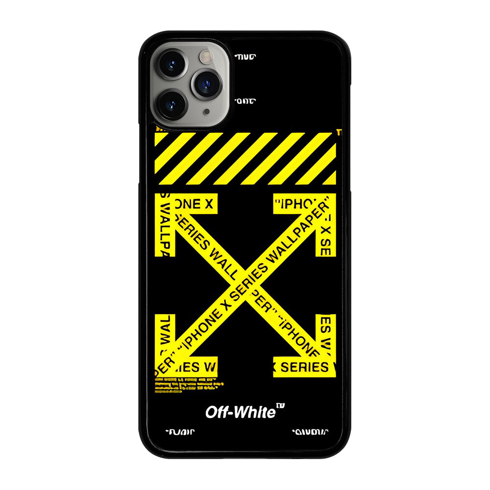 OFF WHITE YELLOW CROSS 3 iPhone 11 Pro Max Case Cover