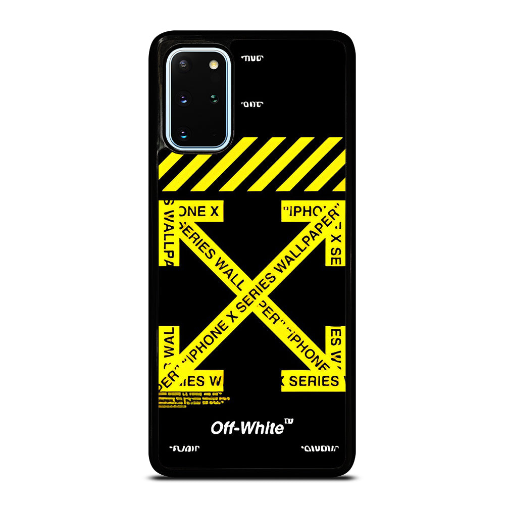 OFF WHITE YELLOW CROSS 3 Samsung Galaxy S20 Plus Case Cover