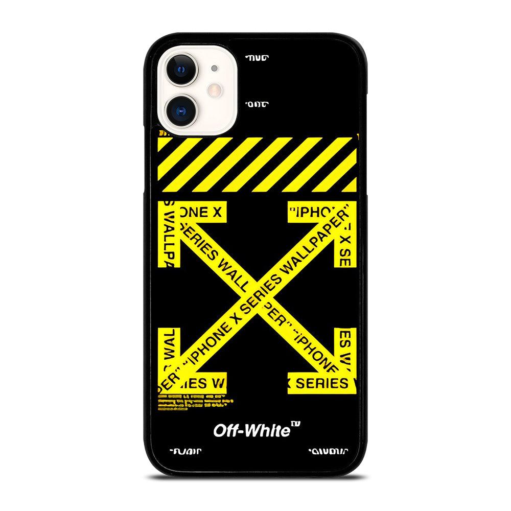 OFF WHITE YELLOW CROSS 3 iPhone 11 Case Cover