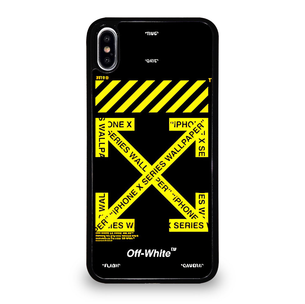 OFF WHITE YELLOW CROSS 3 iPhone XS Max Case Cover