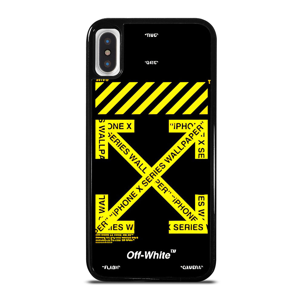 OFF WHITE YELLOW CROSS 3 iPhone X / XS Case Cover