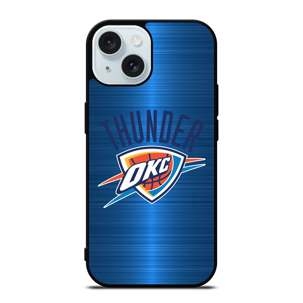 OKLAHOMA CITY THUNDER NBA LOGO iPhone 15 Case Cover