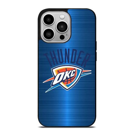 OKLAHOMA CITY THUNDER NBA LOGO iPhone 14 Pro Case Cover