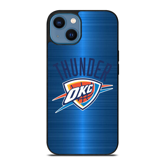 OKLAHOMA CITY THUNDER NBA LOGO iPhone 14 Case Cover