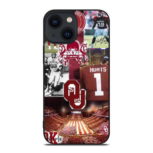 OKLAHOMA SOONERS FOOTBALL iPhone 14 Plus Case Cover