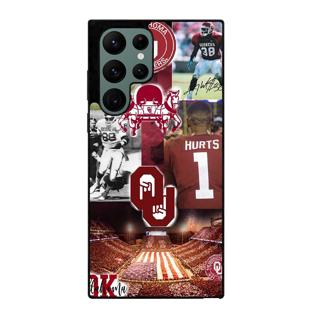 OKLAHOMA SOONERS FOOTBALL Samsung Galaxy S22 Ultra Case Cover