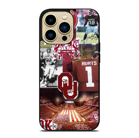 OKLAHOMA SOONERS FOOTBALL iPhone 14 Pro Max Case Cover