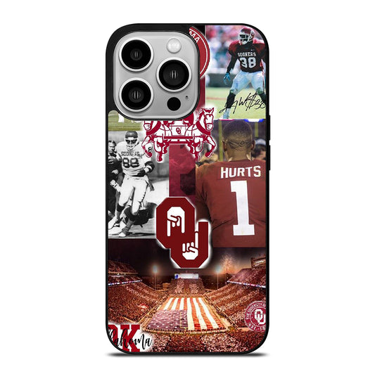 OKLAHOMA SOONERS FOOTBALL iPhone 14 Pro Case Cover