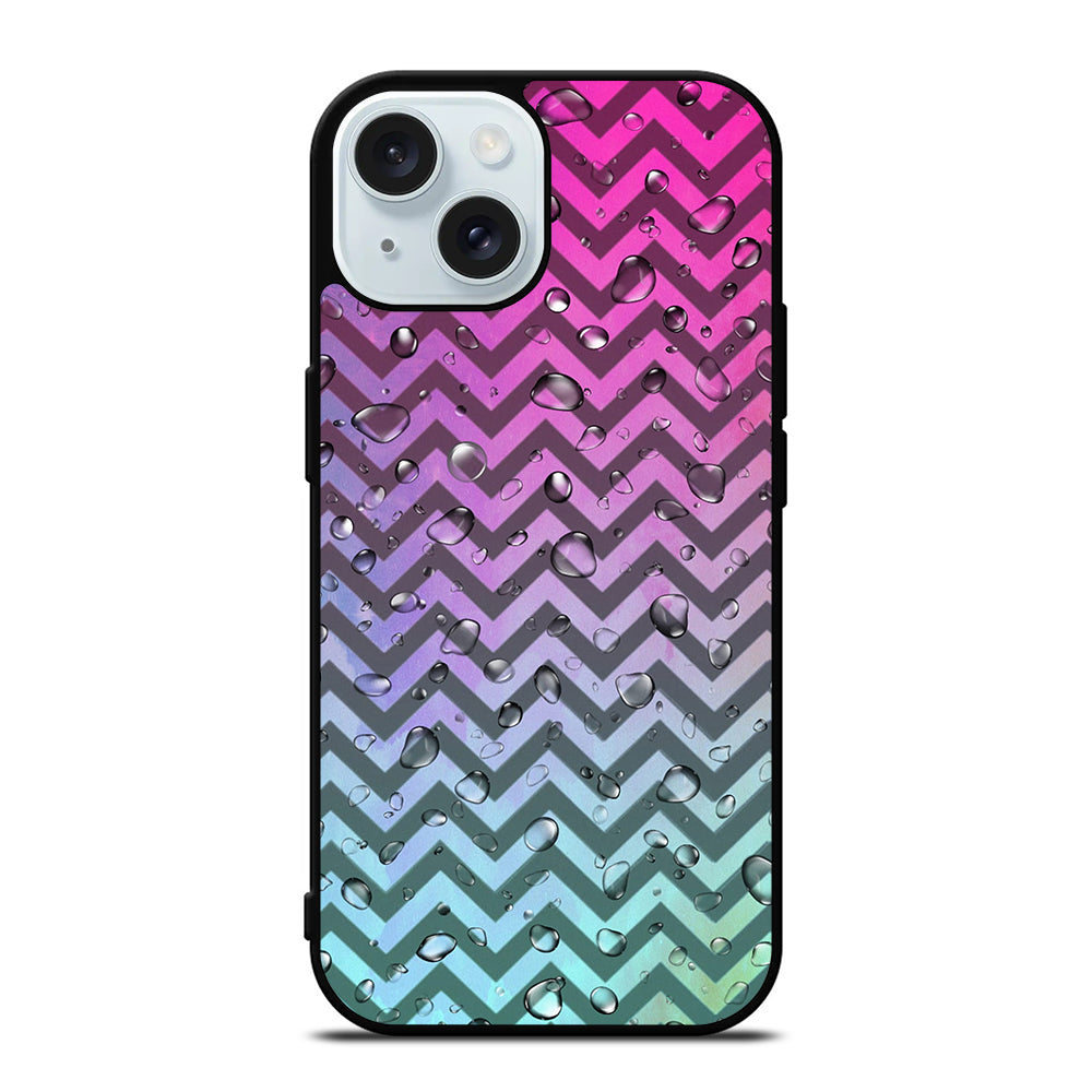 OMBRE PASTEL CHEVRON 4 iPhone 15 Case Cover