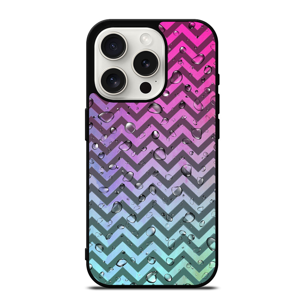 OMBRE PASTEL CHEVRON 4 iPhone 15 Pro Case Cover