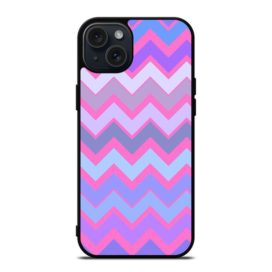 OMBRE PASTEL CHEVRON 5 iPhone 15 Plus Case Cover