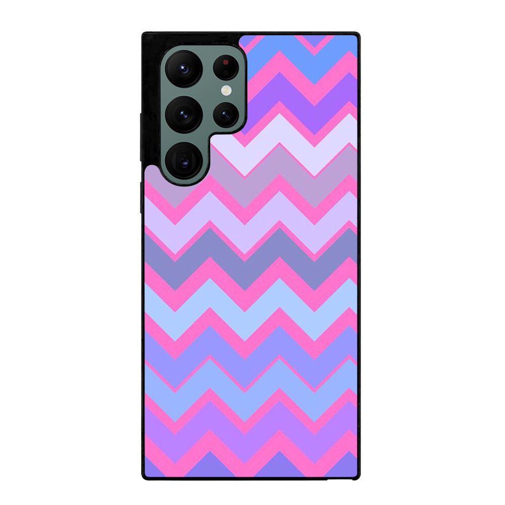 OMBRE PASTEL CHEVRON 5 Samsung Galaxy S22 Ultra Case Cover